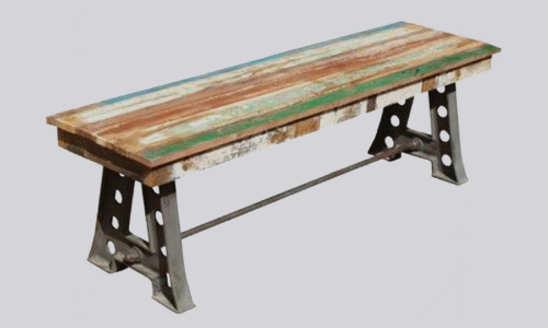 Image of Wooden Cafe Benches
