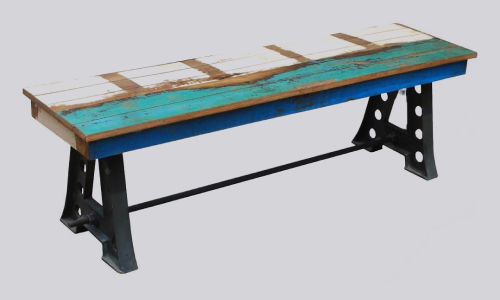 Image of Wooden Cafe Benches