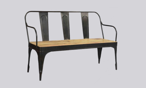 Image of Wooden Cafe Benches