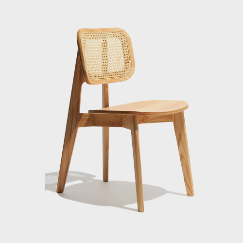 Image of Wooden Cane Chair