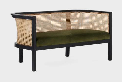 Image of Wooden Cane Sofa