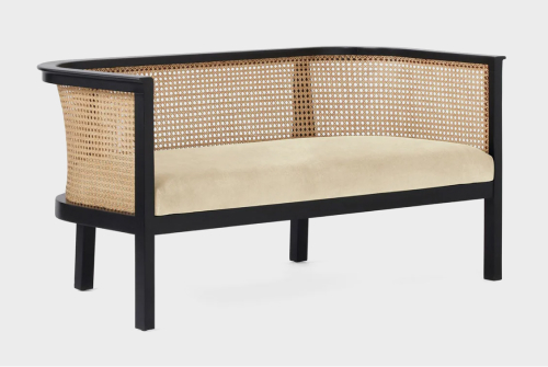 Image of Wooden Cane Sofa