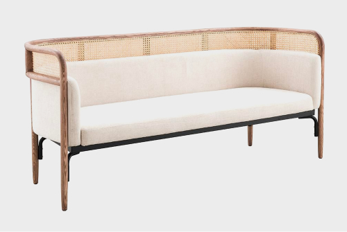 Image of Wooden Cane Sofa