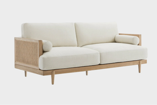 Image of Wooden Cane Sofa